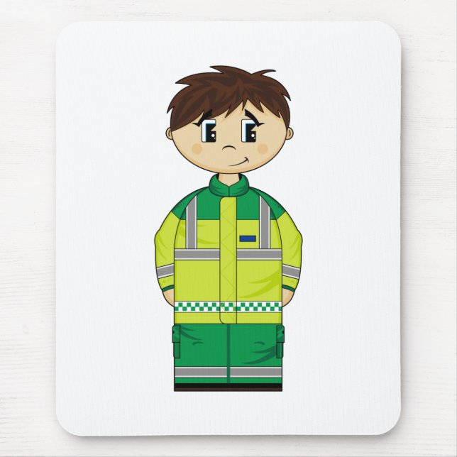 Gullig ambulansman Mousepad Musmatta (Framsidan)