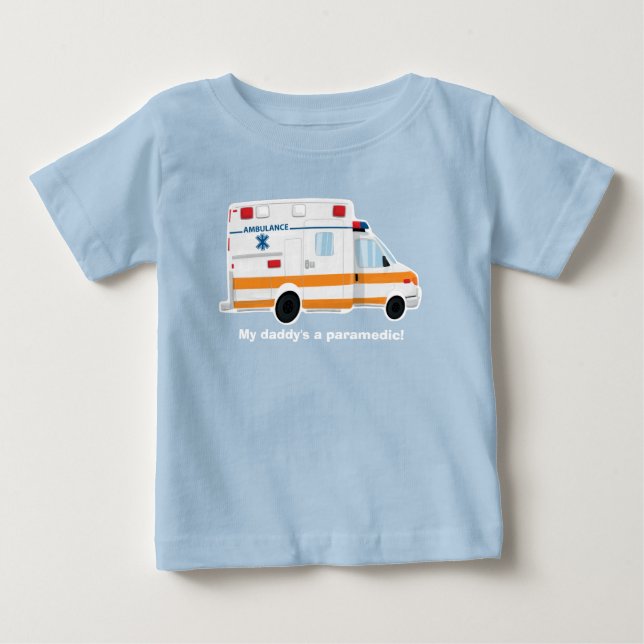 Gullig ambulansT-tröja - baby - småbarn - ungar Tröja (Framsida)