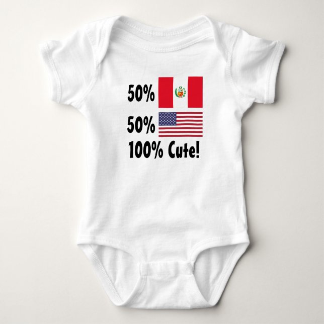 Gullig amerikan 100% för 50% peruan 50% tröja (Framsida)