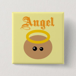 Gullig ängel knapp
