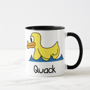Gullig anka mugg
