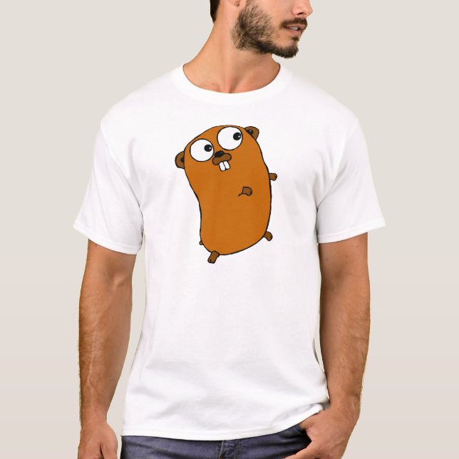 gullig anpassadegopher tee shirt (Framsida)