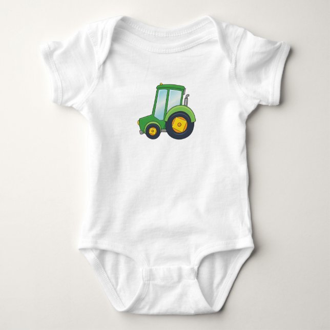 Gullig anpassadetraktor tee (Framsida)