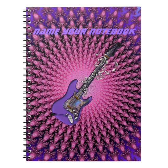 Gullig anteckningsbok för musik för (Framsidan)