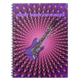 Gullig anteckningsbok för musik för med spiral