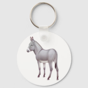 Gullig åsna Keychain Nyckelring