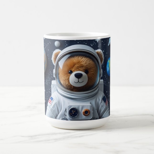 Gullig Astronaut Teddy Kaffemugg (Center)