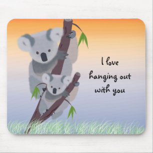 Gullig australiensisk Koalabjörn Mousepad Musmatta