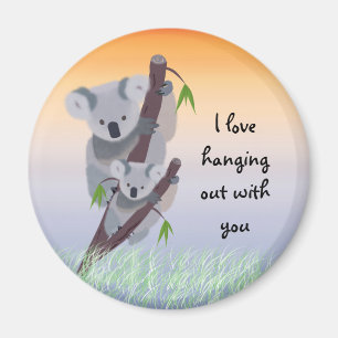 Gullig australiensisk Koalabjörnmagnet Magnet