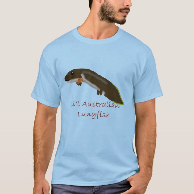 Gullig australiensisk Lungfish T-shirt (Framsida)