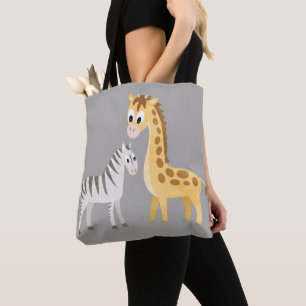 Gullig baby djurSafari för sebra och för giraff Tygkasse
