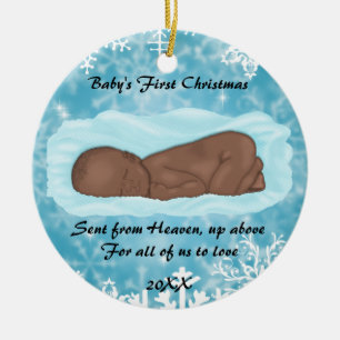 GULLIG baby första jul Julgransprydnad Keramik