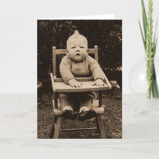 Gullig baby kort