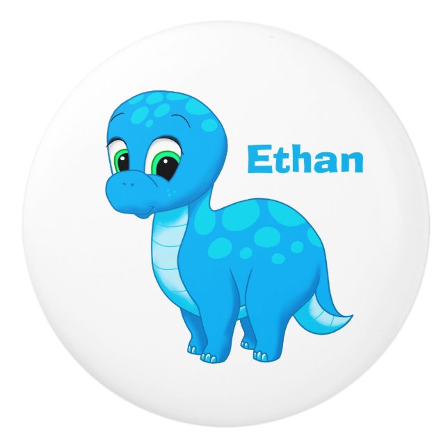 Gullig baby med hjärtfelDinosaur Knopp (Framsidan)