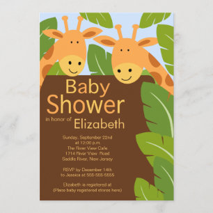 Gullig baby shower för många för inbjudningar
