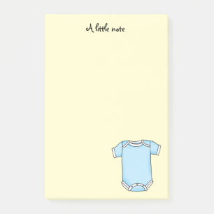 gullig baby shower för trasa för blåttnyfödd post-it block