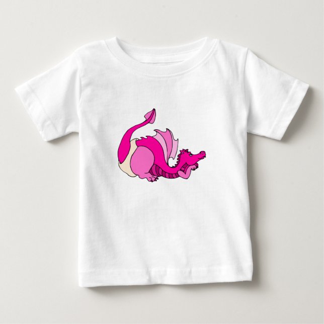Gullig babydrake i blöja tee (Framsida)