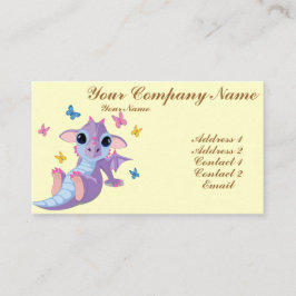 Gullig babydrake visitkort