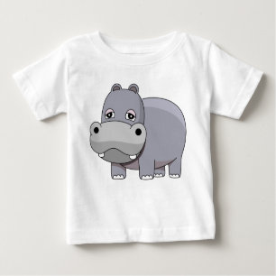 Gullig babyflodhäst t shirt