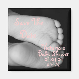 Gullig babyfot magnet