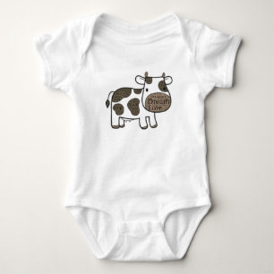 Gullig babyGerber bomull med kon T-shirt
