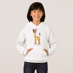 Gullig babygiraff för vattenfärg t shirt