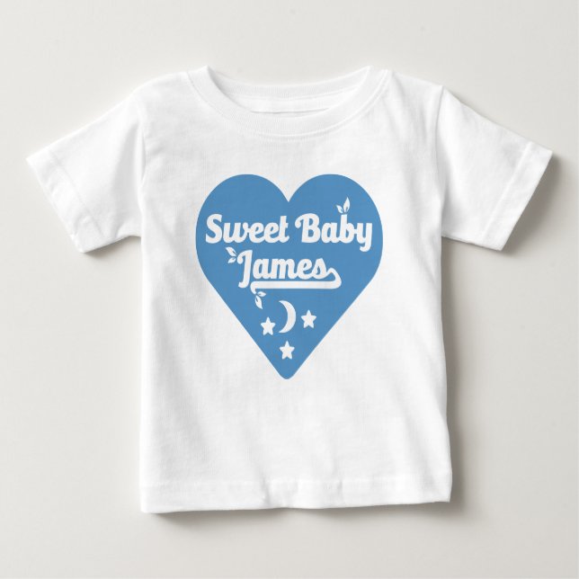 Gullig babyJames design T Shirt (Framsida)