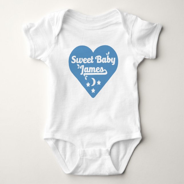Gullig babyJames design T Shirt (Framsida)