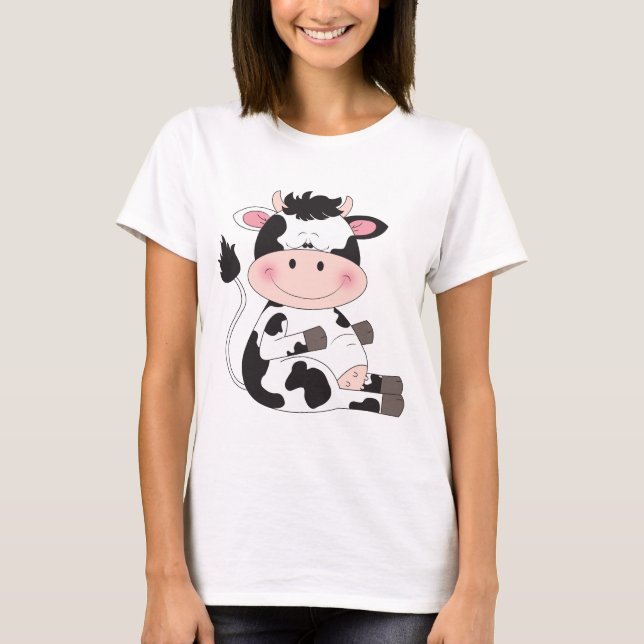 Gullig babykotecknad t-shirt (Framsida)
