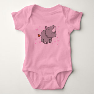 Gullig babynoshörningT-tröja Tee
