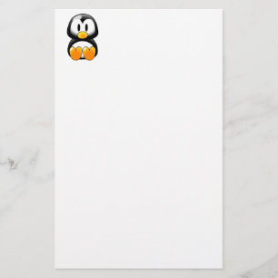 Gullig babypingvin - Customizeable Brevpapper