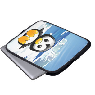 Gullig babypingvin laptop sleeve