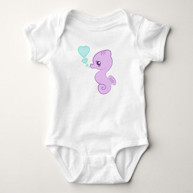 Gullig babySeahorseranka Tröja (Framsida)