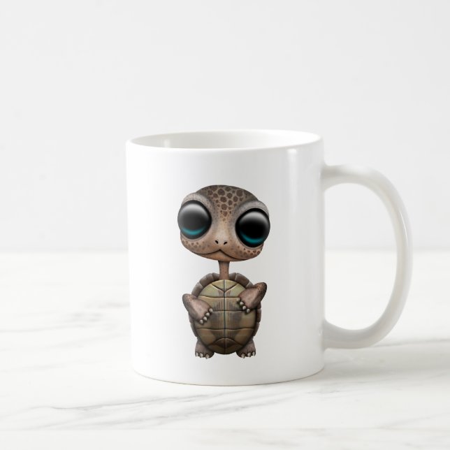 Gullig babysköldpadda kaffemugg (Höger)
