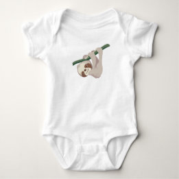 Gullig babySloth på en gren Tee Shirt