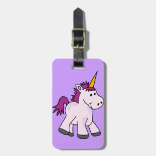 Gullig babyUnicorntecknad Bagagebricka