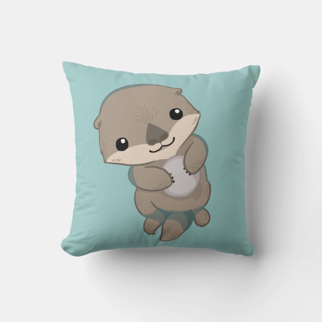 Gullig babyuttervalp kudde (Framsida)