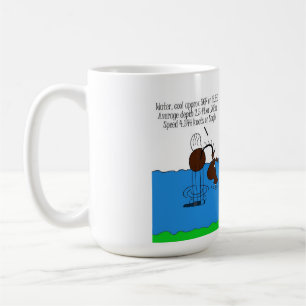 Gullig bäckkorsning hästtecknad kaffemugg
