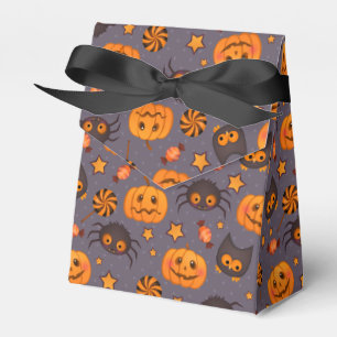 Gullig bakgrund för Halloween mönsterlilor Presentaskar