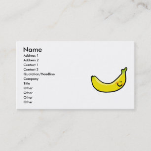 Gullig banan visitkort