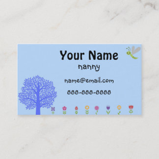 Gullig barnflickavisitkort visitkort