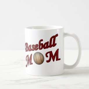 Gullig baseballmamma kaffemugg