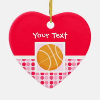 Gullig basket julgransprydnad keramik