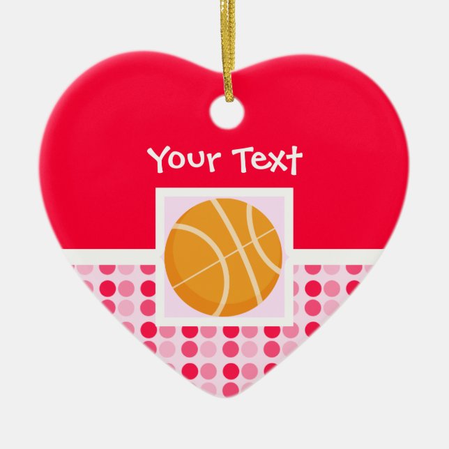 Gullig basket julgransprydnad keramik (Framsidan)