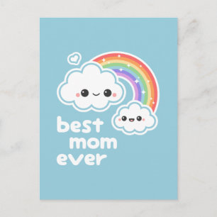 Gullig bäst mamma någonsin vykort