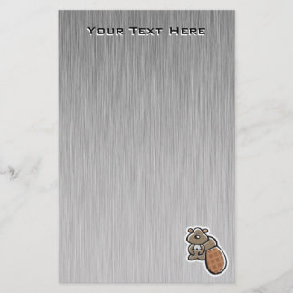 Gullig bäver; Coola Brevpapper