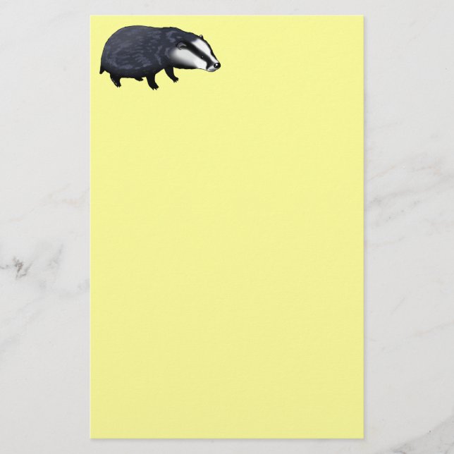 Gullig bäverskinn brevpapper (Framsida)