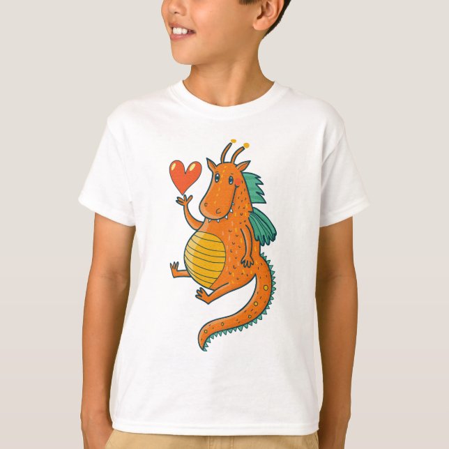 Gullig bebisdinosaur tröja (Framsida)