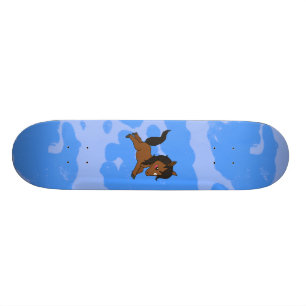 Gullig bebishäst mini skateboard bräda 18,7 cm