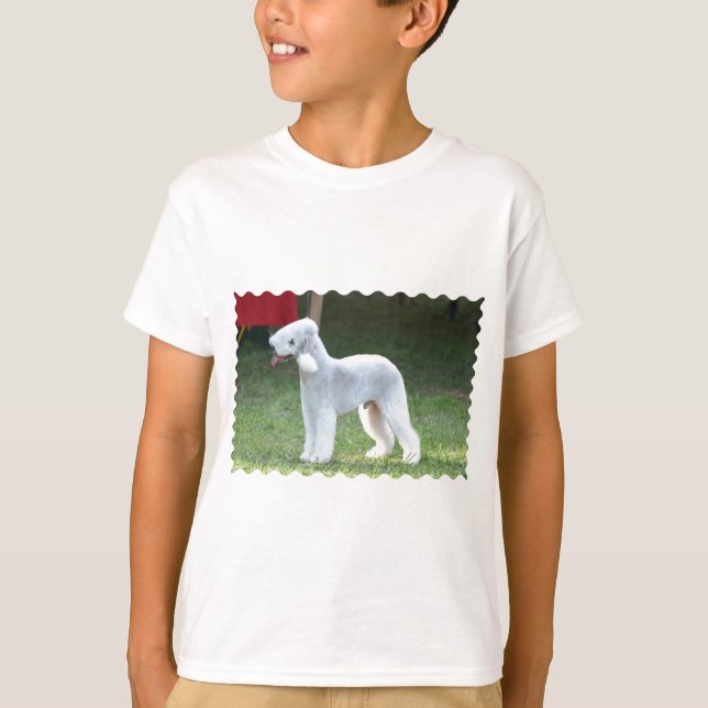 Gullig Bedlington Terrier T-shirt (Framsida)